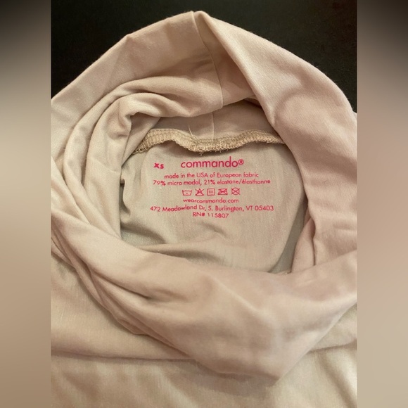 Commando Butter Turtleneck Bodysuit in Porcelain Size XS - Picture 4 of 8